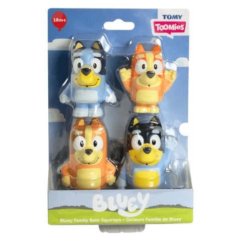BLUEY zabawki do kąpieli psikawki zestaw figurek do wody dla dziecka