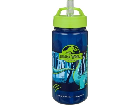 Bidon JURASSIC WORLD 500 ml Butelka ze słomką DINOZAURY dla dzieci