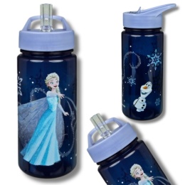 Bidon KRAINA LODU Elsa Olaf 500 ml Butelka ze słomką FROZEN dla dzieci