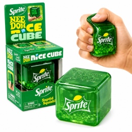 Gniotek NeeDoh sensoryczny Nice Cube kostka lodu antystresowy Squishy 6 cm Zielony