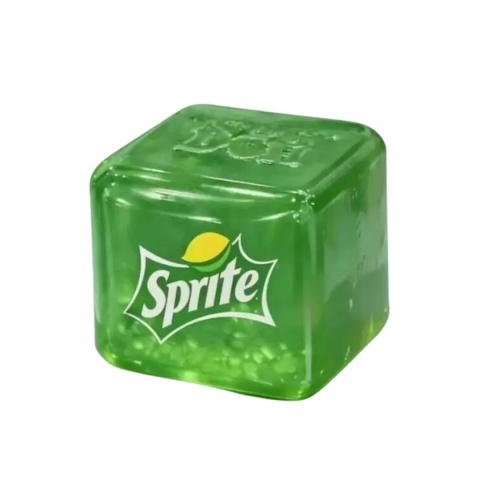 Gniotek NeeDoh sensoryczny Nice Cube kostka lodu antystresowy Squishy 6 cm Zielony