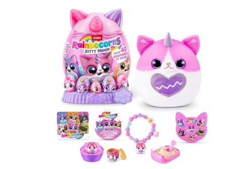 JAJKO NIESPODZIANKA RAINBOCORNS Eggzania Kitty Mania kotek Maskotka