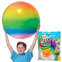 JUMBO JELLY BALL wielka piłka dmuchana żelowa tęczowa 90 cm XXL