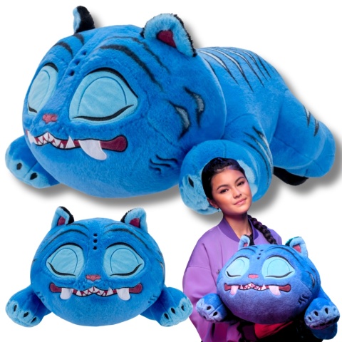 K POP DEMON HUNTERS śpiący DERPY maskotka pluszak tygrys DUŻY 45 cm K POP
