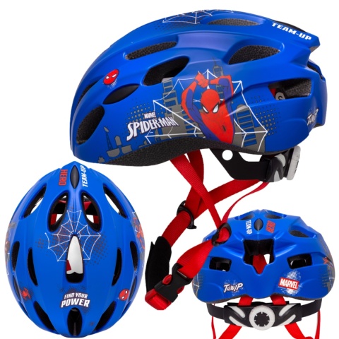 KASK ROWEROWY SPIDERMAN IN-MOLD 48-52 CM DLA DZIECI rozmiar S
