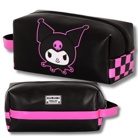 KOSMETYCZKA KUROMI SANRIO CHESS 27 CM DUŻA PODRÓŻNA DAMSKA ORGANIZER
