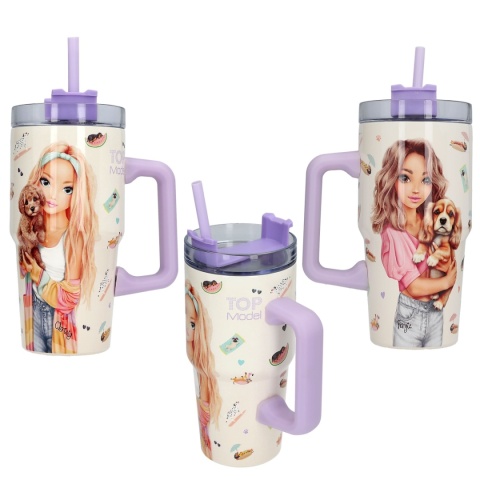 KUBEK TERMICZNY TOP MODEL TO GO SUNNY DOG dla dzieci 590ml DO SZKOŁY NA WODĘ
