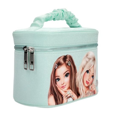 KUFEREK KOSMETYCZNY TOP MODEL GLOW TO GO KOSMETYCZKA Z LUSTERKIEM BROKAT