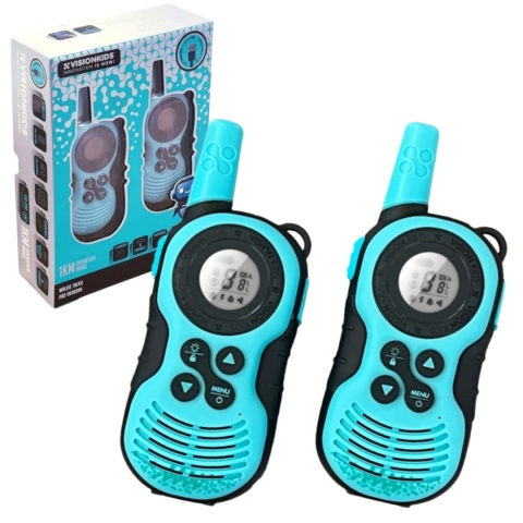 Krótkofalówki dla dzieci VISION KIDS PRO Walkie Talkie 2szt USB 1km LED 16 kanałów