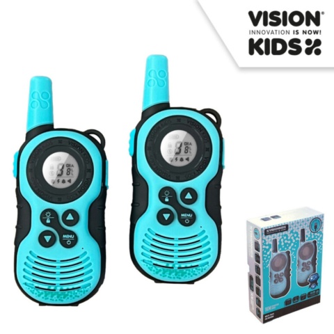Krótkofalówki dla dzieci VISION KIDS PRO Walkie Talkie 2szt USB 1km LED 16 kanałów