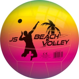 PIŁKA DO SIATKÓWKI 22 CM RAINBOW plażowa neonowa Volley