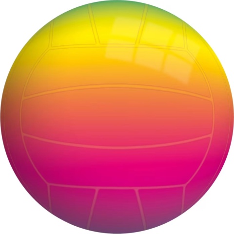 PIŁKA DO SIATKÓWKI 22 CM RAINBOW plażowa neonowa Volley