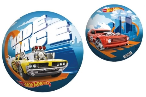PIŁKA HOT WHEELS 23 CM gumowa piłka dziecięca do ogrodu i plaży