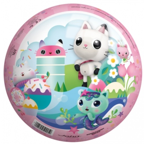 PIŁKA KOCI DOMEK GABI 23 CM gumowa do ogrodu plaży dzieci