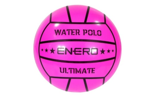 PIŁKA gumowa Water Polo różowa do wody basenu plażowa 20-22 cm Enero