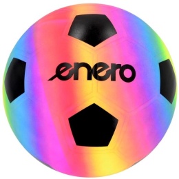 PIŁKA nożna RAINBOW 21 cm winylowa PVC kolorowa rekreacyjna Enero