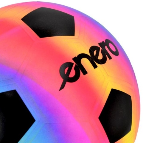 PIŁKA nożna RAINBOW 21 cm winylowa PVC kolorowa rekreacyjna Enero