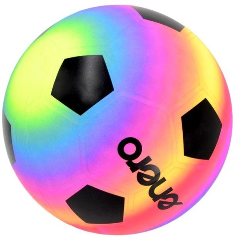 PIŁKA nożna RAINBOW 21 cm winylowa PVC kolorowa rekreacyjna Enero