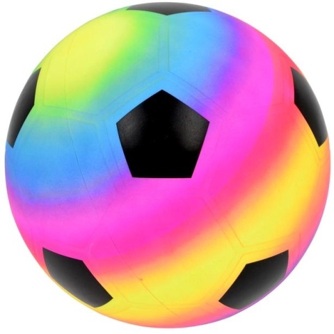 PIŁKA nożna RAINBOW 21 cm winylowa PVC kolorowa rekreacyjna Enero