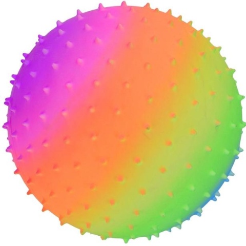 PIŁKA sensoryczna JEŻYK Rainbow 21 cm miękka kolorowa Enero dzieci