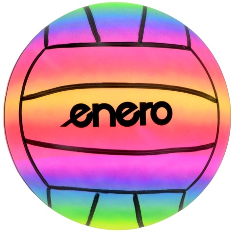 PIŁKA siatkowa RAINBOW 21 cm winylowa PVC plażowa kolorowa Enero
