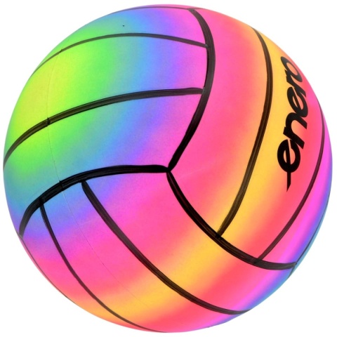 PIŁKA siatkowa RAINBOW 21 cm winylowa PVC plażowa kolorowa Enero