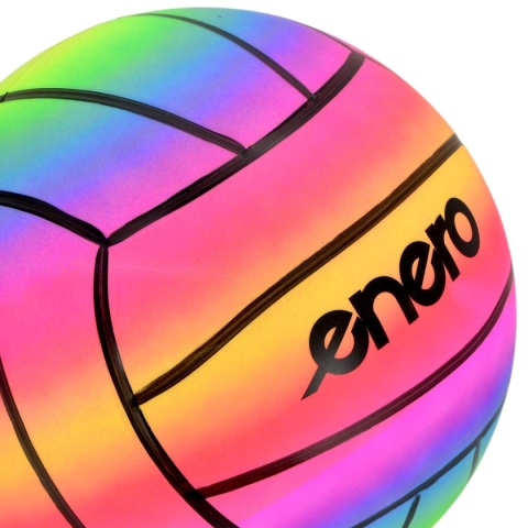 PIŁKA siatkowa RAINBOW 21 cm winylowa PVC plażowa kolorowa Enero