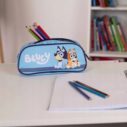 PIÓRNIK szkolny BLUEY i BINGO saszetka szkolna jednokomorowy na zamek