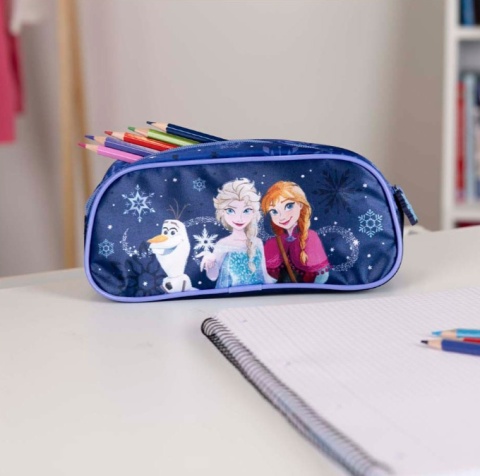 PIÓRNIK szkolny FROZEN KRAINA LODU Anna Elsa jednokomorowy na kredki