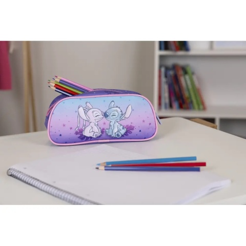 PIÓRNIK szkolny STITCH ANGEL saszetka szkolna jednokomorowy na zamek