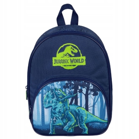 PLECAK JURASSIC WORLD DINOZAURY dziecięcy przedszkolny z kieszenią na zamek