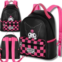 PLECAK PRZEDSZKOLNY KUROMI SANRIO CHESS 25 CM JEDNOKOMOROWY DZIECIĘCY