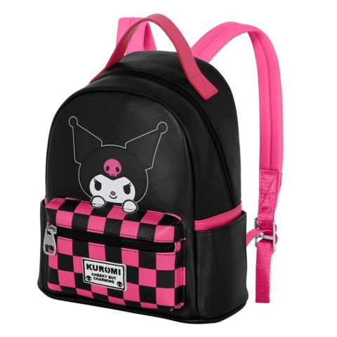 PLECAK PRZEDSZKOLNY KUROMI SANRIO CHESS 25 CM JEDNOKOMOROWY DZIECIĘCY