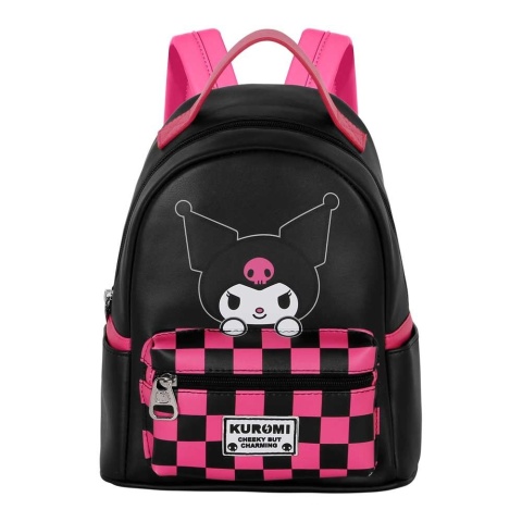 PLECAK PRZEDSZKOLNY KUROMI SANRIO CHESS 25 CM JEDNOKOMOROWY DZIECIĘCY