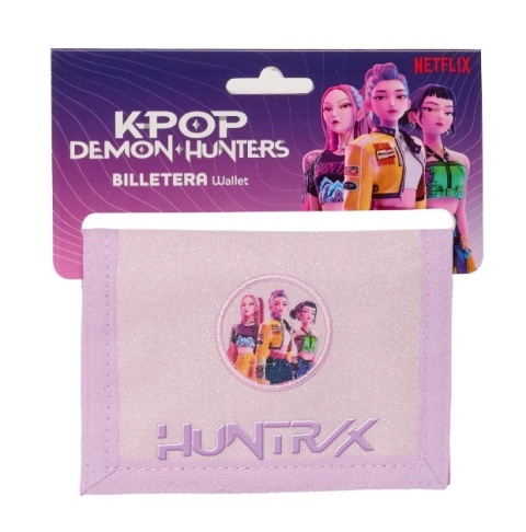 PORTFEL K-POP DEMON HUNTERS ICONIC DZIEWCZĘCY HUNTRX NA RZEP Z KIESZONKĄ