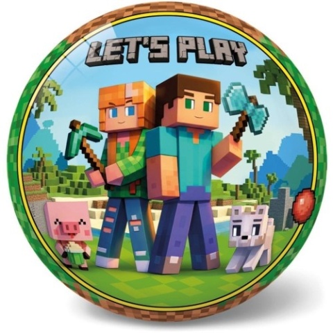 Piłka Minecraft 23 cm piłka gumowa dla dzieci do ogrodu i zabawy