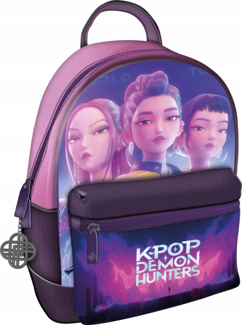 Plecak K Pop Demon Hunters różowy metaliczny K-POP przedszkolny