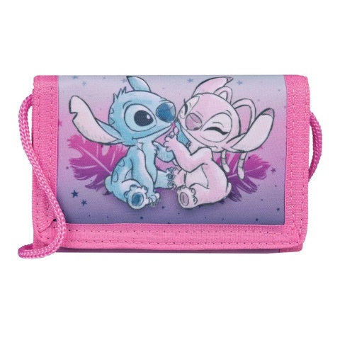 Portfel dziecięcy STITCH ANGEL dla dzieci saszetka z przegródkami