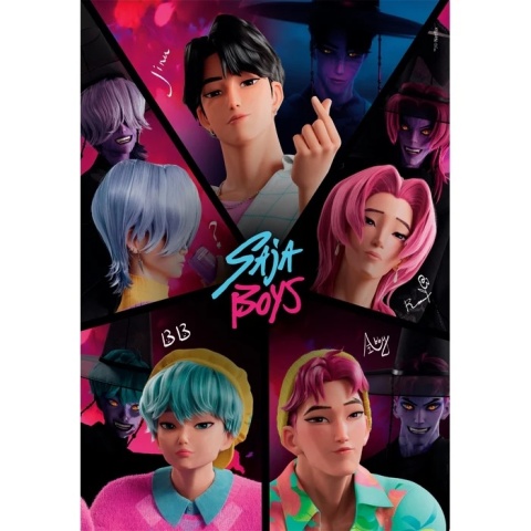 Puzzle K Pop Demon Hunters 500 elementów Saja Boys