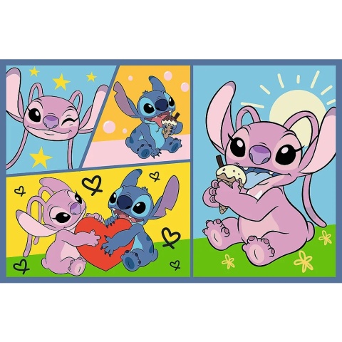 Puzzle STITCH dla dzieci 2x70 elementów dwie układanki