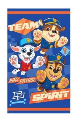 Ręcznik PSI PATROL Chase Marshall Rubble 30x50 cm do rąk, twarzy z zawieszką bawełniany