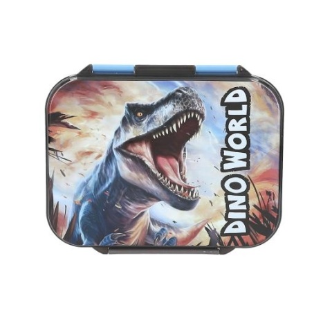 ŚNIADANIÓWKA DINO WORLD DINOZAURY T REX POJEMNIK DO SZKOŁY PRZEDSZKOLA