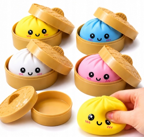 Squishy Dumpling gniotek pierożek 10 cm HIT TikTok antystresowy 01002