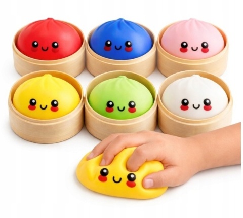 Squishy Dumpling gniotek pierożek 10 cm HIT TikTok antystresowy 01002