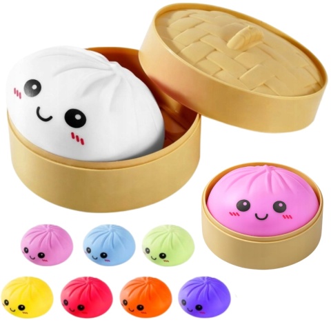 Squishy Dumpling gniotek pierożek 10 cm HIT TikTok antystresowy