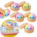 Squishy Dumpling gniotek pierożek tęczowy 10 cm HIT TikTok antystresowy DUM-6