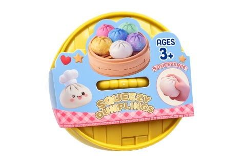 Squishy Dumpling gniotek pierożek tęczowy 10 cm HIT TikTok antystresowy DUM-6
