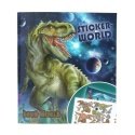 WYKLEJANKA DINO WORLD Z NAKLEJKAMI DINOZAURY ZESTAW KREATYWNY