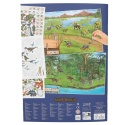 ZESTAW KREATYWNY DINO WORLD DINO ZOO z naklejkami DINOZAURY WYKLEJANKA
