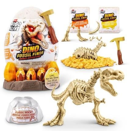 ZESTAW WYKOPALISKA ROBO ALIVE Dino Fossil Find Amber Adventure Dinozaur